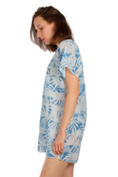 Туника | Aker | Принт со листови | Сина