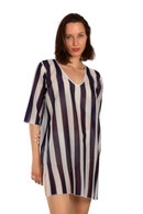 Туника | Aker | Црно бела со линии