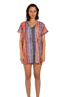 Туника | Aker | Памучна со линии | Шарена