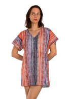 Туника | Aker | Памучна со линии | Шарена