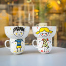 Детски сет од здела и шолја со дизајн | Тиноски