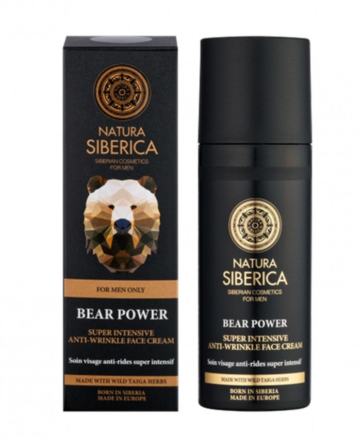 Крема за лице против брчки за мажи - Bear Power | Natura Siberica | 50ml