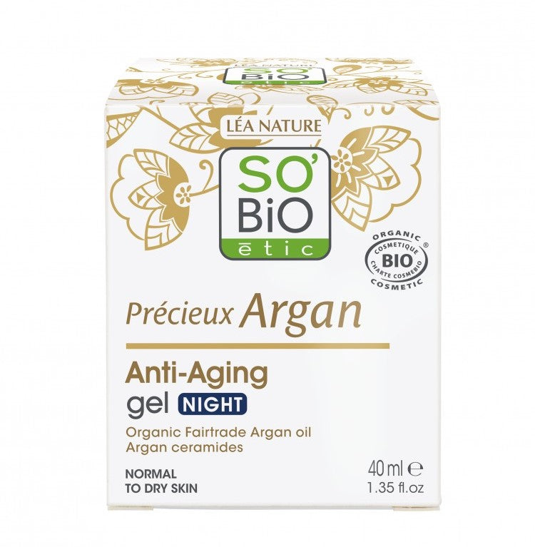 Ноќен гел за лице од арган | Pricieux Argan | 50 ml