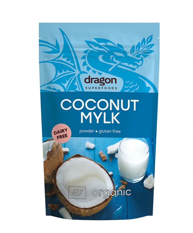 Органско безглутенско растително кокосово млеко во прав | Dragon Superfoods | 150 gr