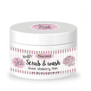 Пилинг и купка за тело | Nacomi | Fluffy scrub & wash sweet blueberry | 180 ml