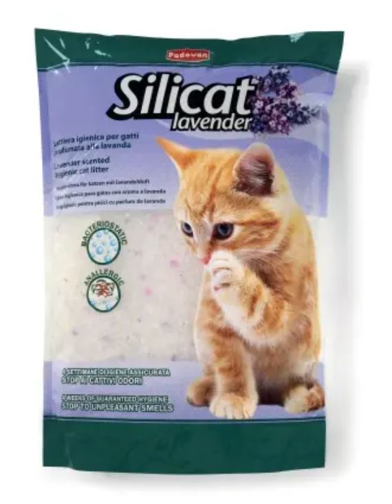 Силиконски песок за мачки со мирис на лаванда | Silicat