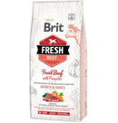 Сува храна за мало куче голема раса со вкус на говедско и тиква | Brit Fresh | 12 kg