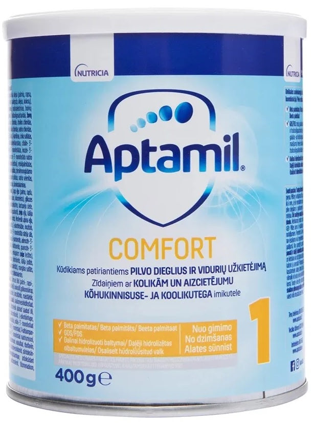 Млечна формула за доенчиња 0-6месеци | Aptamil comfort | 400 gr.