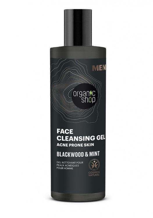 Гел за чистење за кожа склона на акни - Blackwood & Mint | Organic Shop | 200 ml