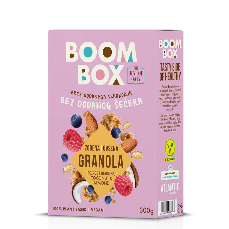 Гранола со овошје-кокос-бадем | Boom Box | 300g