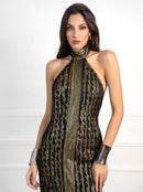 Долг фустан - црн | Bransoa