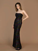 Долг фустан - црн | Bransoa