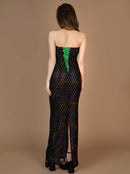 Долг фустан - црн | Bransoa