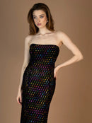 Долг фустан - црн | Bransoa