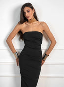 Долг фустан - црн | Bransoa