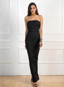 Долг фустан - црн | Bransoa