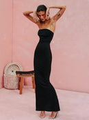 Долг фустан - црн | Bransoa