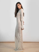 Долг фустан за плажа - крем | Bransoa