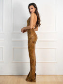 Долг фустан - Animal print | Bransoa