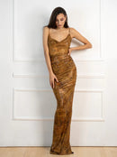 Долг фустан - Animal print | Bransoa