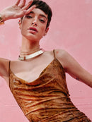 Долг фустан - Animal print | Bransoa