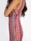 Долг фустан - розев принт | Bransoa