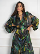 Фустан-кошула - Зелен принт | Bransoa