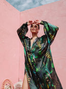 Фустан-кошула - Зелен принт | Bransoa