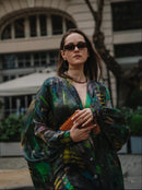 Фустан-кошула - Зелен принт | Bransoa