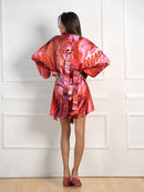 Фустан-кошула - Црвен принт | Bransoa