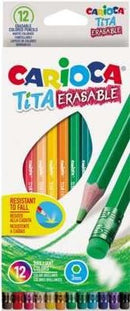 Дрвени бои - 12 | Carioca | Tita Erasable