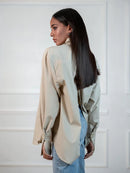 Долга кошула - беж | Bransoa