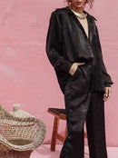 Црни Palazzo панталони | Bransoa