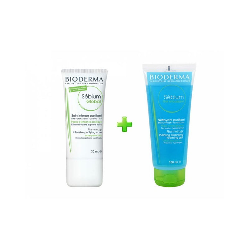 Крема за лице + Гел за чистење на лице | Bioderma | 200ml