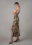 Миди фустан - принт | Bransoa