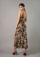 Миди фустан - принт | Bransoa