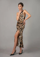 Миди фустан - принт | Bransoa