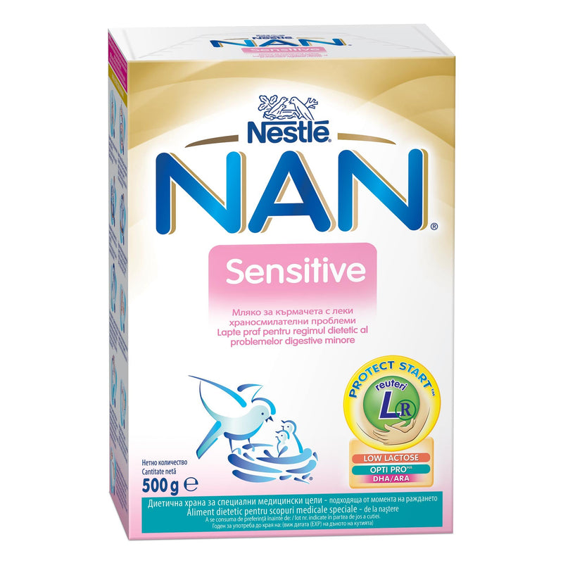 Млечна формула за доенчиња | Nestle | Nan Sensitive | 500 gr