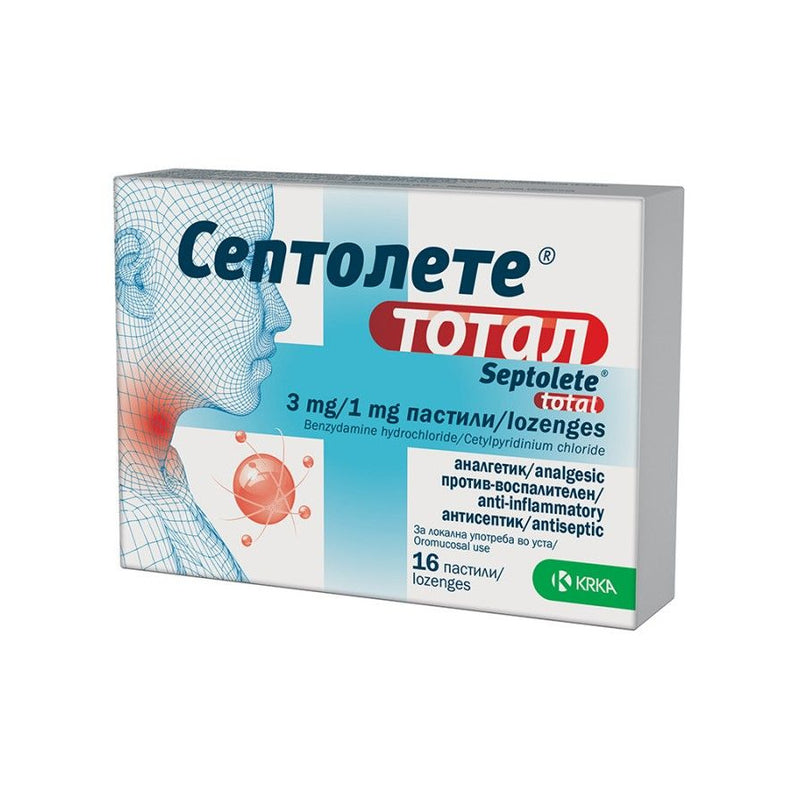 СЕПТОЛЕТЕ ТОТАЛ  | Krka | 16 пастили