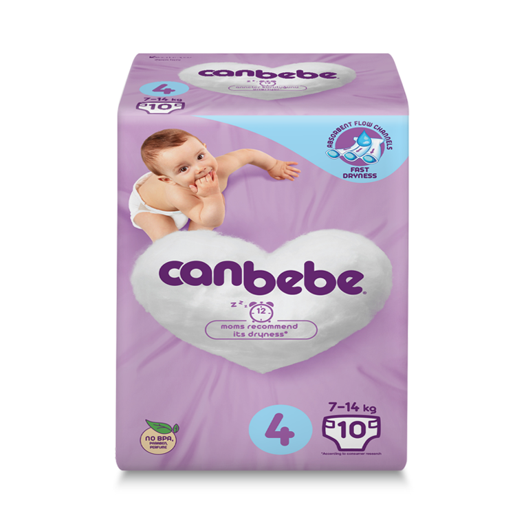 Пелени за бебиња | Canbebe 4 | 7-14kg |10 пелени