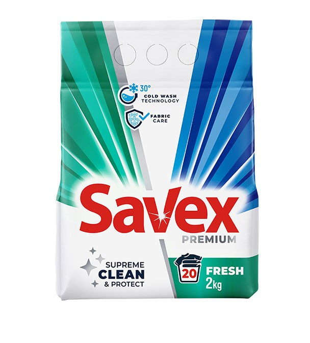 Прашок за перење алишта | Savex | Fresh | 2kg