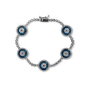 Сребрена назар нараквица  | Dunipa | BR1001 | сини очи