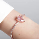 Сребрена нараквица со циркони  | Dunipa | BR1010 | Розова боја