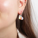 Сребрени обетки со срце | Dunipa | ER1005 |  Розе боја