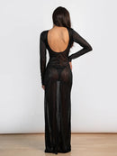 Црн фустан за на плажа | Bransoa