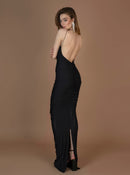 Црн долг фустан | Bransoa