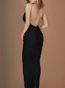 Црн долг фустан | Bransoa