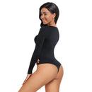 Боди со долги ракави | Essential Seamless Long Sleeve Shaping Bodysuit | Lily MK