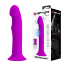 Виолетово вибрациско дилдо со опција за пулсирање